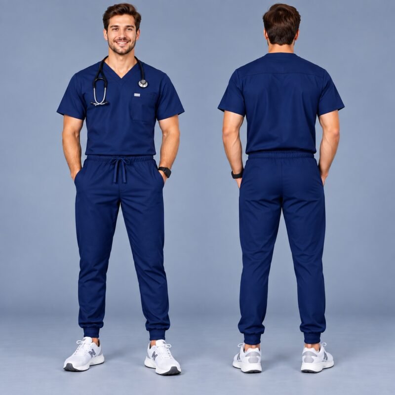 Joggers Cotton Scrubs1 Jogger Cotton Scrub Sets for Men | Premium Cotton Scrubs