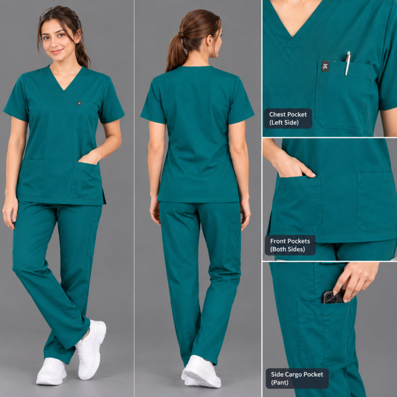 100% Cotton Scrubs (4) 100% Cotton Scrubs for Men & Women | Premium Cotton Scrubs