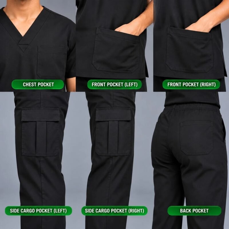 Unisex Cotton Scrubs3 Unisex Cotton Scrubs Sets | Premium Cotton Scrubs